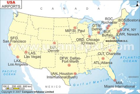 international airports in the us.